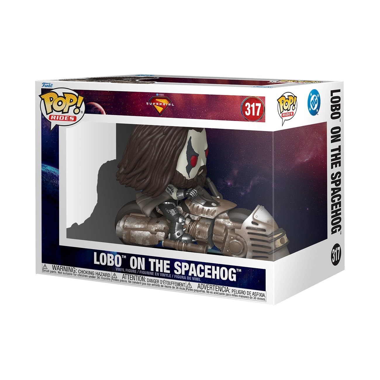 Funko POP! Ride: Supergirl - Lobo on Spacehog - Figura in vinile da collezione - Idea regalo - Prodotto ufficiale - Giocattoli per bambini e adulti - Modello di figura per collezionisti