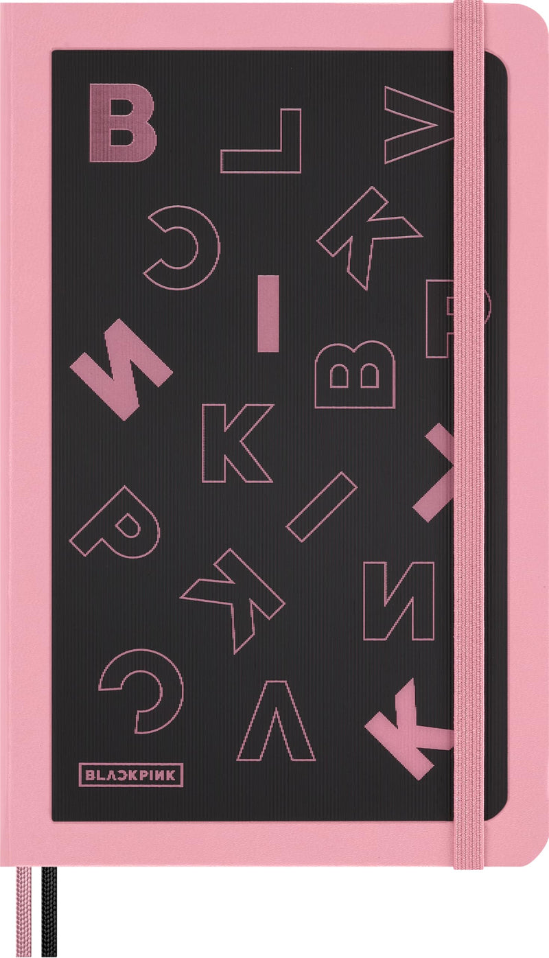 Moleskine x BLACKPINK Weekly Planner 2026 2027-18-Month Horizontal Planner with Hard Cover and Elastic Closure, Large Size 13 x 21 cm