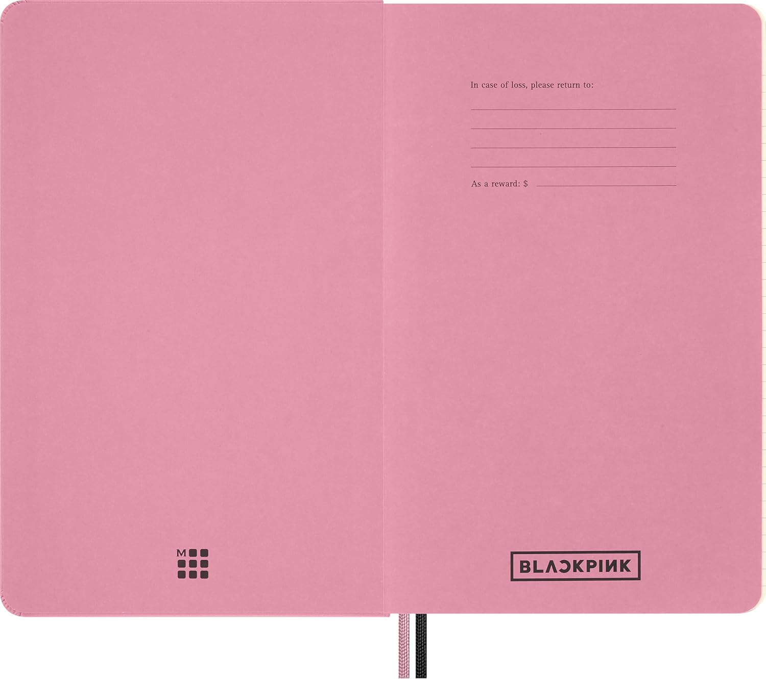 Moleskine x BLACKPINK Weekly Planner 2026 2027-18-Month Horizontal Planner with Hard Cover and Elastic Closure, Large Size 13 x 21 cm