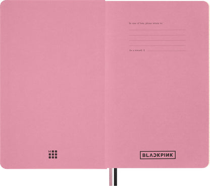 Moleskine x BLACKPINK Weekly Planner 2026 2027-18-Month Horizontal Planner with Hard Cover and Elastic Closure, Large Size 13 x 21 cm