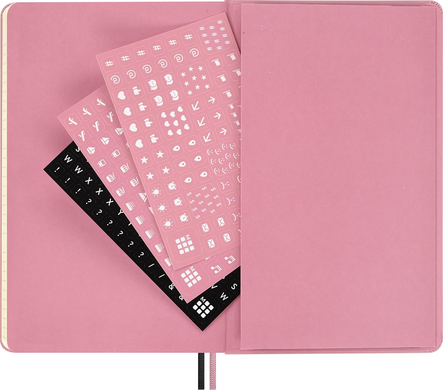 Moleskine x BLACKPINK Weekly Planner 2026 2027-18-Month Horizontal Planner with Hard Cover and Elastic Closure, Large Size 13 x 21 cm