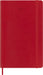 Moleskine Daily Planner 2027, Soft Cover 12 Month Diary with Elastic Closure, Large 13x21 Cm, Scarlet Red