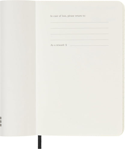Moleskine Daily Planner 2027, Soft Cover 12 Month Diary with Elastic Closure, Pocket Size 9x14 Cm, Black
