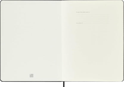 Moleskine Weekly Planner 2027, Hard Cover 12 Month Diary with Space for Notes and Elastic Closure, XL 19x25 Cm, Black