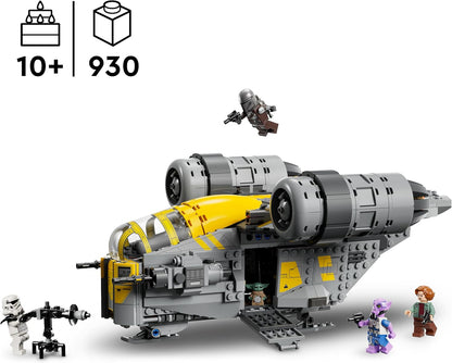 LEGO Star Wars 75447 De Razor Crest Ruimteschip Speelgoed voor Kinderen - De Mandalorian en Grogu Bouwpakket met 4 Minifiguren en Grogu Figuur - Cadeau voor Jongens, Meisjes en Fans vanaf 10 Jaar
