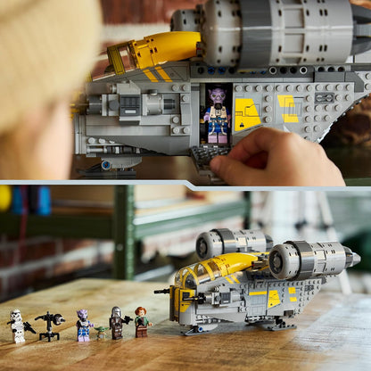 LEGO Star Wars 75447 De Razor Crest Ruimteschip Speelgoed voor Kinderen - De Mandalorian en Grogu Bouwpakket met 4 Minifiguren en Grogu Figuur - Cadeau voor Jongens, Meisjes en Fans vanaf 10 Jaar