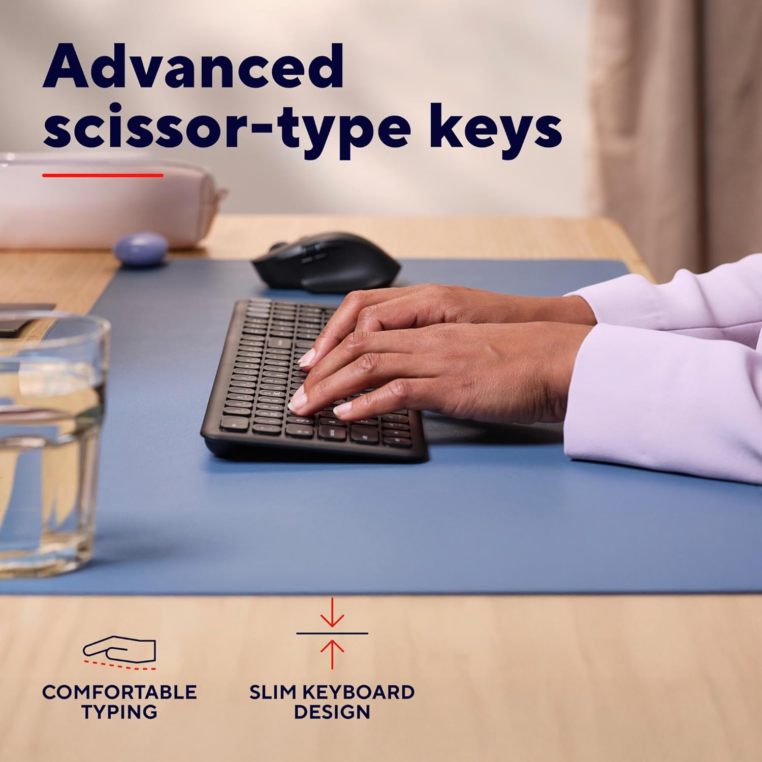 Trust Vaiya Wireless Keyboard Bluetooth + 2.4 GHz QWERTY UK Layout, Multi-device Bluetooth Keyboard with Numpad, Rechargeable Battery, 55% Recycled Plastics, Windows iOS iPadOS macOS Android, Black