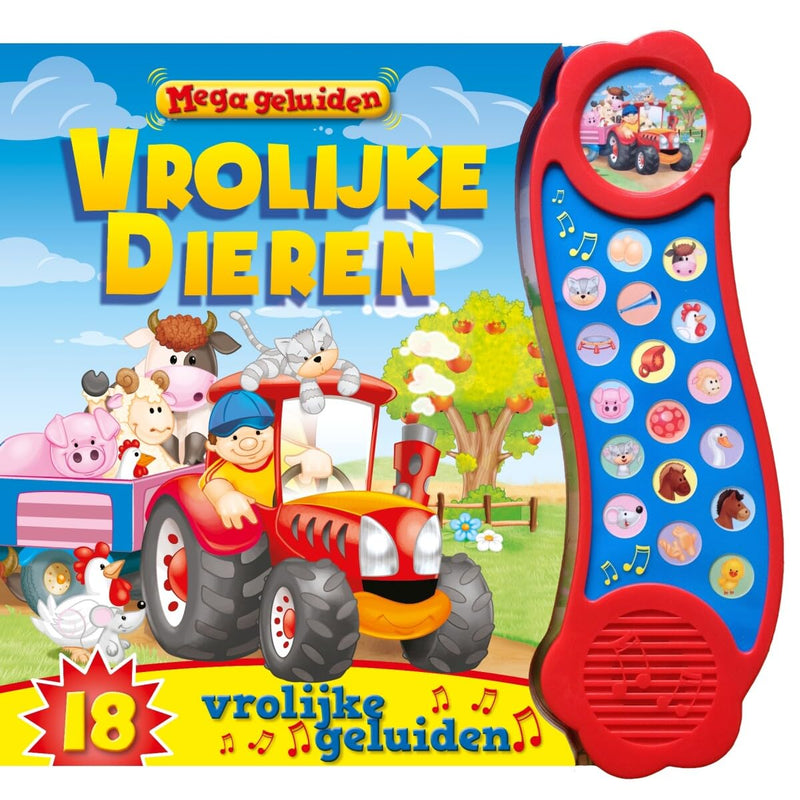 Rebo Publishers - Mega Geluidenboek - Vrolijke Dieren