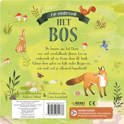Rebo Publishers - Het Bos - op Onderzoek Flapjesboek