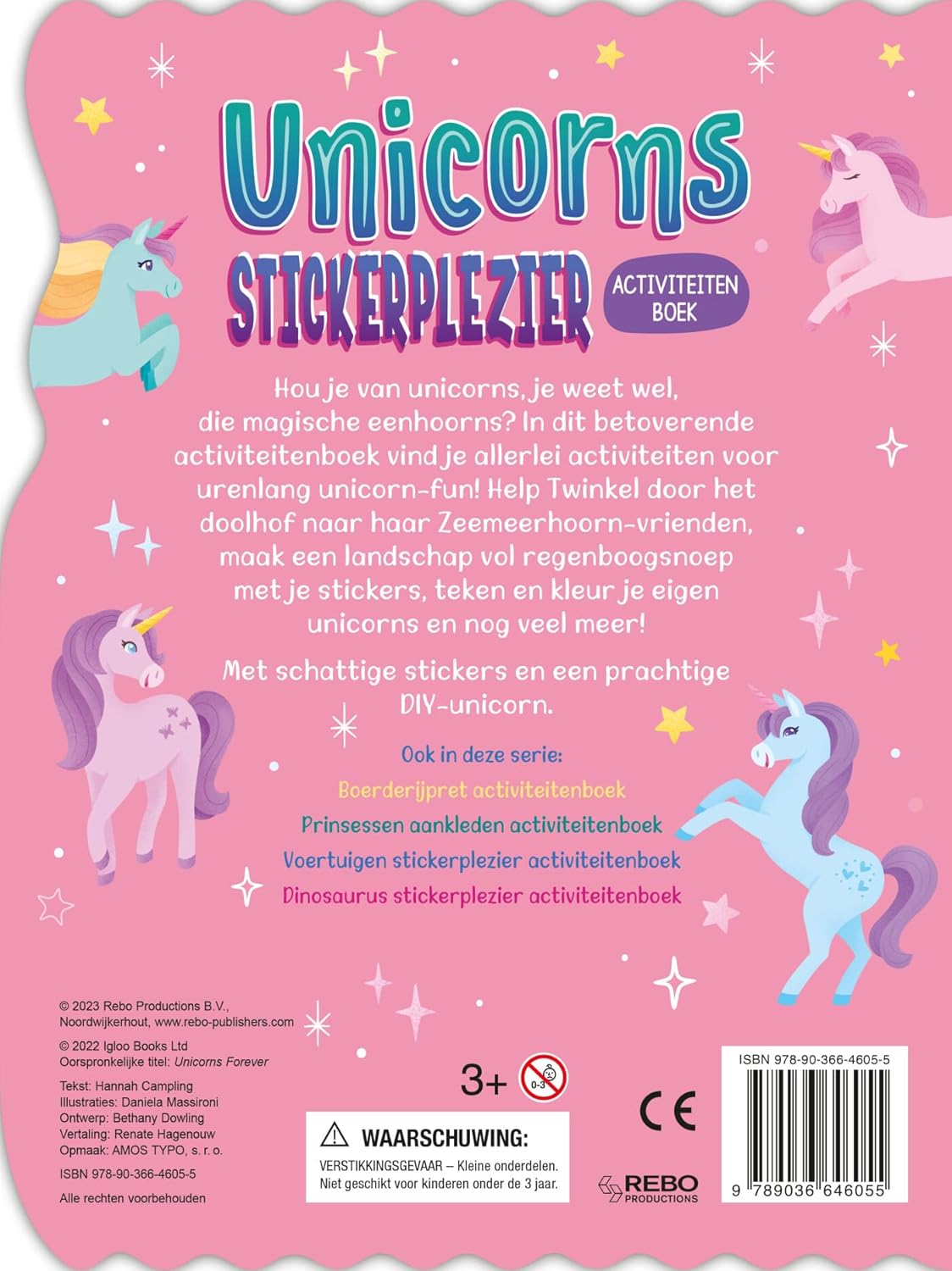 Rebo Publishers - Unicorns Stickerplezier Stickerboek