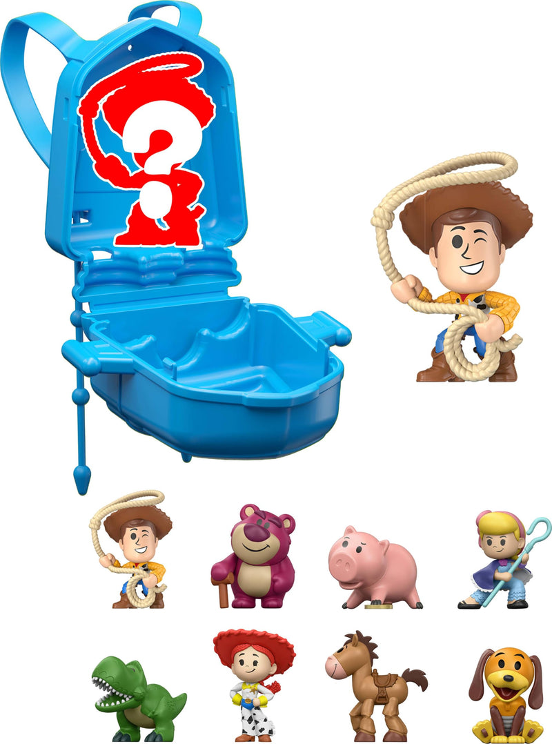 Pixar Mini Figure, Little Stars, 1.5 Inch Backpack Pizza Planet, Surprise Figure and Accessories for Children Aged 3+