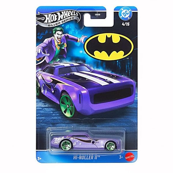 Hot Wheels Speelgoedauto, Batman HI-Roller II, schaal 1:64, spuitgietvoertuig, Batman-thema