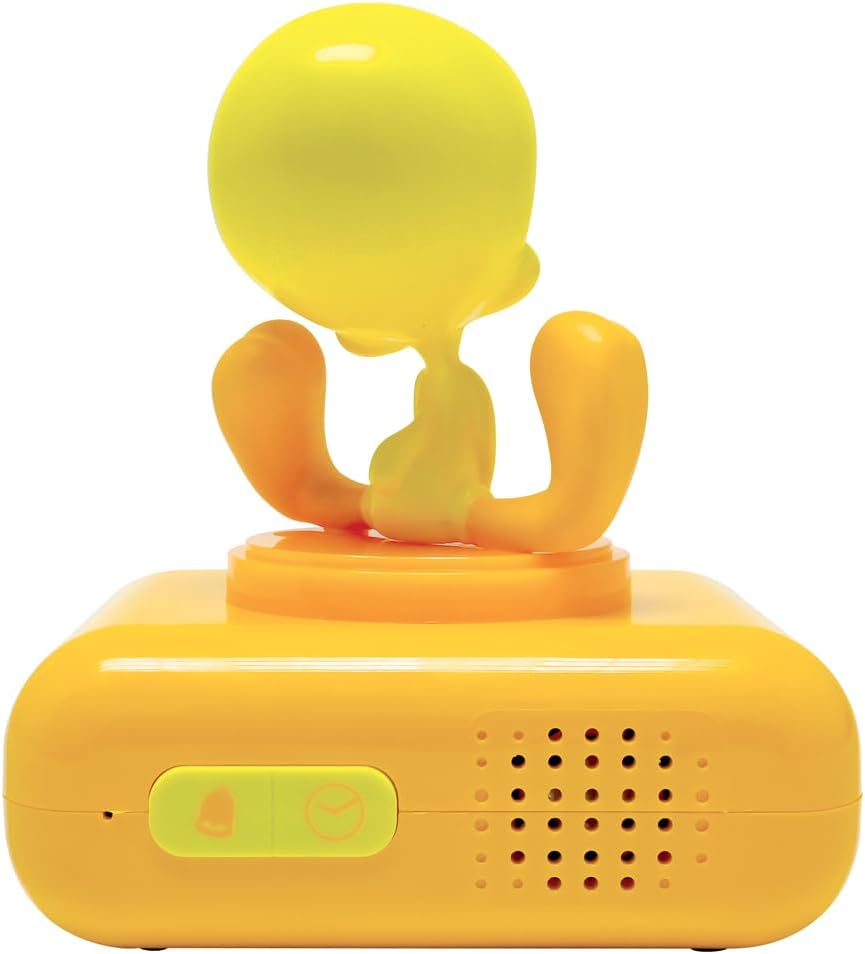 LEXIBOOK, Tweety Nachtlampje Wekker met geluiden, Geel, RL800TW