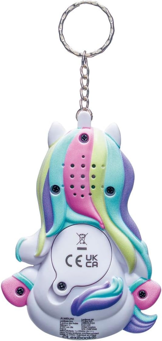 Lexibook, Console My Best-E Licorne met LCD-scherm en sleutelhanger, Roze, JLMBUNI
