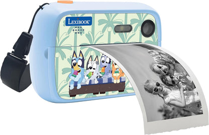 Lexibook, Bluey, StarCAM Print-camera met instant printer, foto- en videofuncties, 32 GB micro-SD-kaart en fotoaanpassingsset, DJ150BY