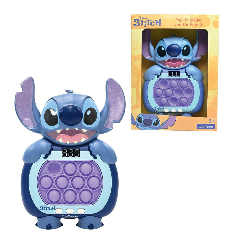 Lexibook, Disney Stitch, Stitch Fast Push spel, blauw, JG500D