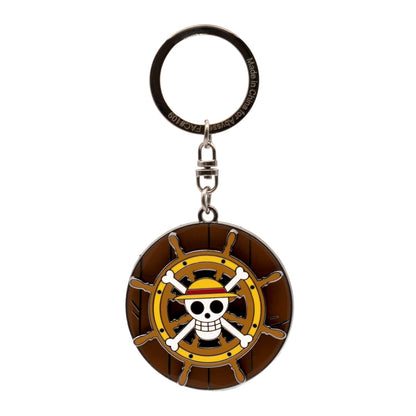 ABYSTYLE One Piece Thousand Sunny's Helm Moving Keychain 1.9" x 1.9" One Piece Merch, Anime Merch, Keychain Accesories Gift
