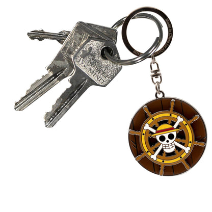 ABYSTYLE One Piece Thousand Sunny's Helm Moving Keychain 1.9" x 1.9" One Piece Merch, Anime Merch, Keychain Accesories Gift