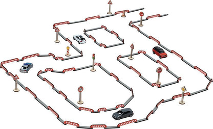 goki Flexi Roads 53765 Speelset, wegbouw, 135-delig, flexibel wegsysteem, creatief constructiespeelgoed voor kinderen vanaf 3 jaar