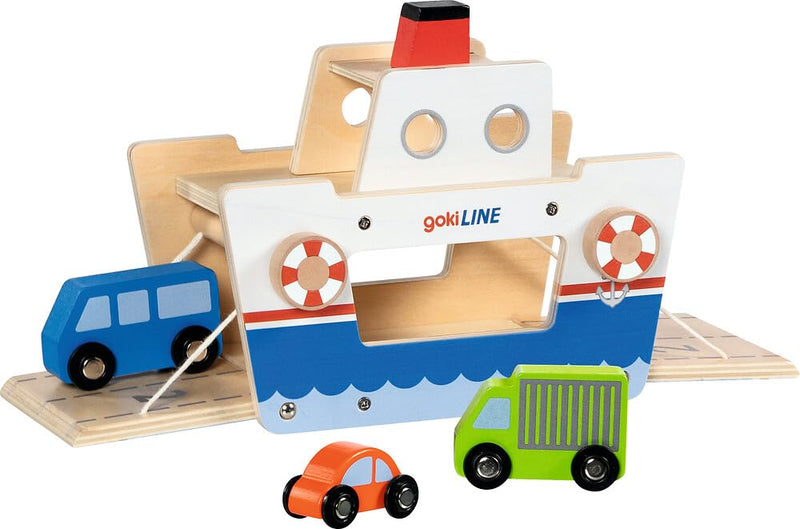 Goki autoferry houten speelgoed ferry voor kinderen - gokiLine