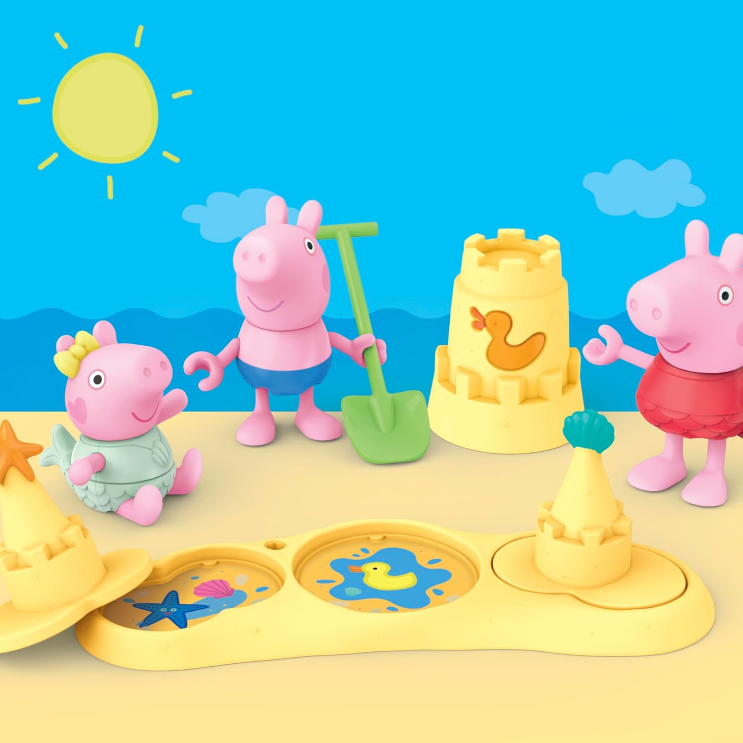 Peppa Pig-kroost, stranddagspeelset