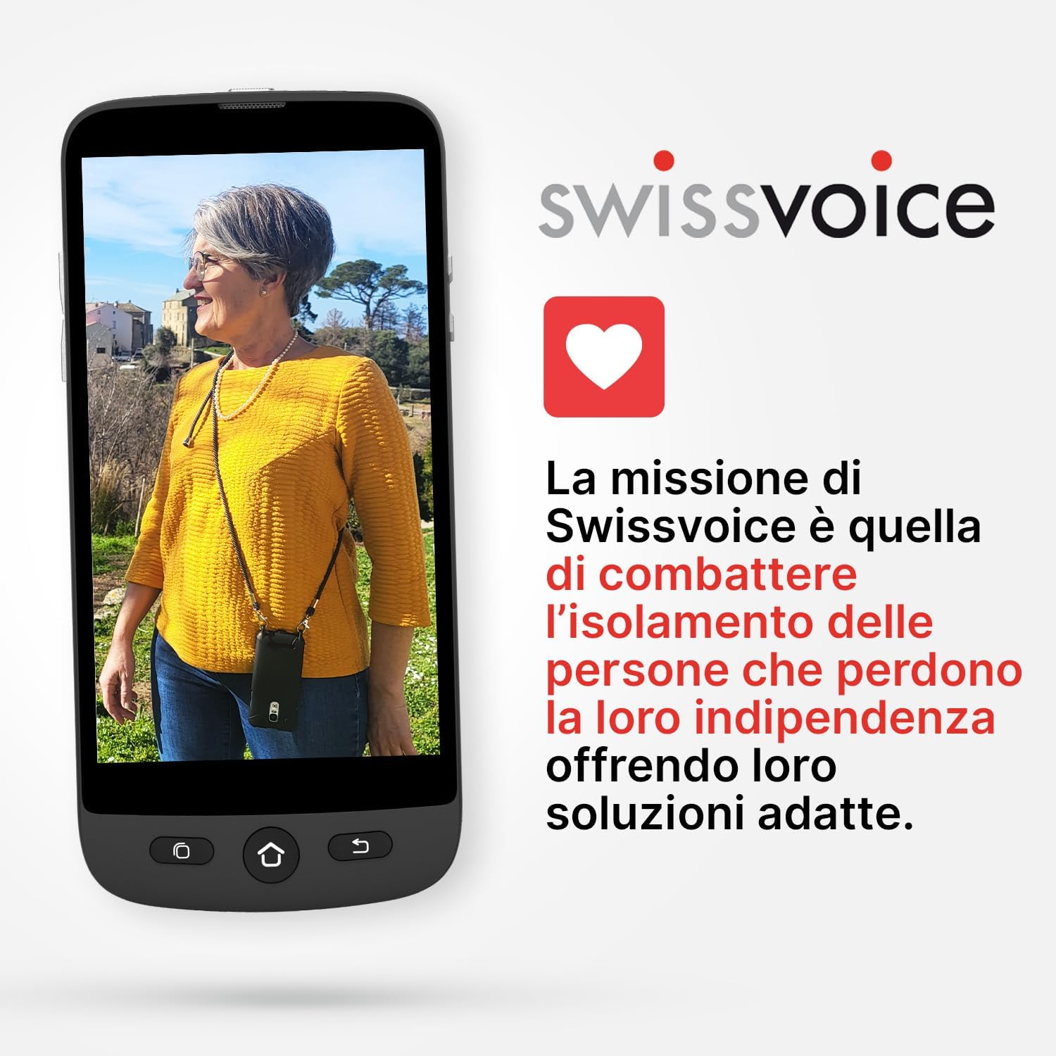 SWISSVOICE - Xtra 55 Handset - Portatile aggiuntivo per telefono cordless - DECT Swissvoice Xtra 2355, Xtra 2355 Duo e Xtra 3355 Combo - Facile da installare - Non funziona da solo con un modem