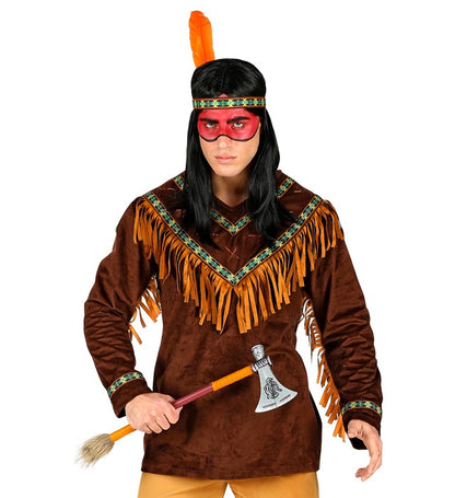 Widmann Native Indian (Coat, Headband With Feather) (XL) Brown