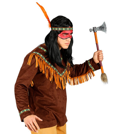 Widmann Native Indian (Coat, Headband With Feather) (XL) Brown