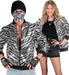 Widmann Party Fashion Bomber (Animalier Tiger Sequin Bomber) (XXL) Orange