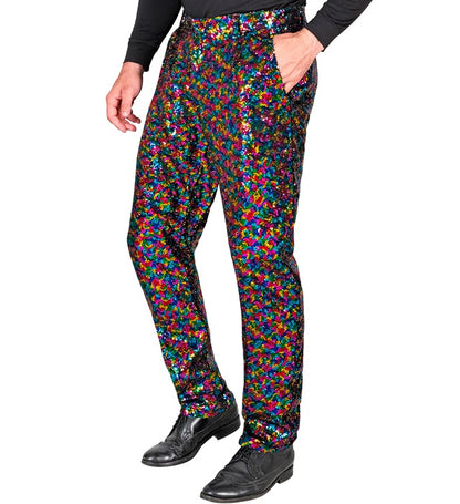 Widmann Party Fashion Pants (Multicolor Sequin Pants) (M) Different Colors