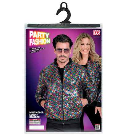 Widmann Party Fashion Bomber (Multicolor Sequin Bomber) (L/XL) Different Colors