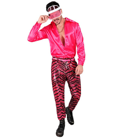 Widmann Party Fashion Pants (Pink Animalier Sequin Pants) (L) Pink