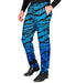 Widmann Party Fashion Pants (Blue Waves Sequin Pants) (S) Turquoise / Light Blue