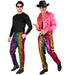 Widmann Party Fashion Pants (Rainbow Animalier Leopard Sequin Pants) (M) Rainbow