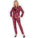 Widmann Party Fashion Pants (Pink Animalier Sequin Pants) (L) Pink