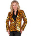 Widmann Party Fashion Jacket (Animalier Tiger Sequin Jacket) (M) Orange