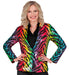 Widmann Party Fashion Jacket (Rainbow Animalier Tiger Sequin Jacket) (S) Rainbow