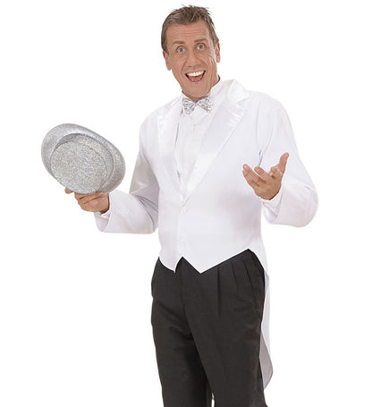 Widmann White Satin Lined Tailcoats With Satin Collar (M) White