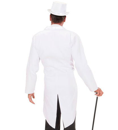 Widmann White Satin Lined Tailcoats With Satin Collar (M) White