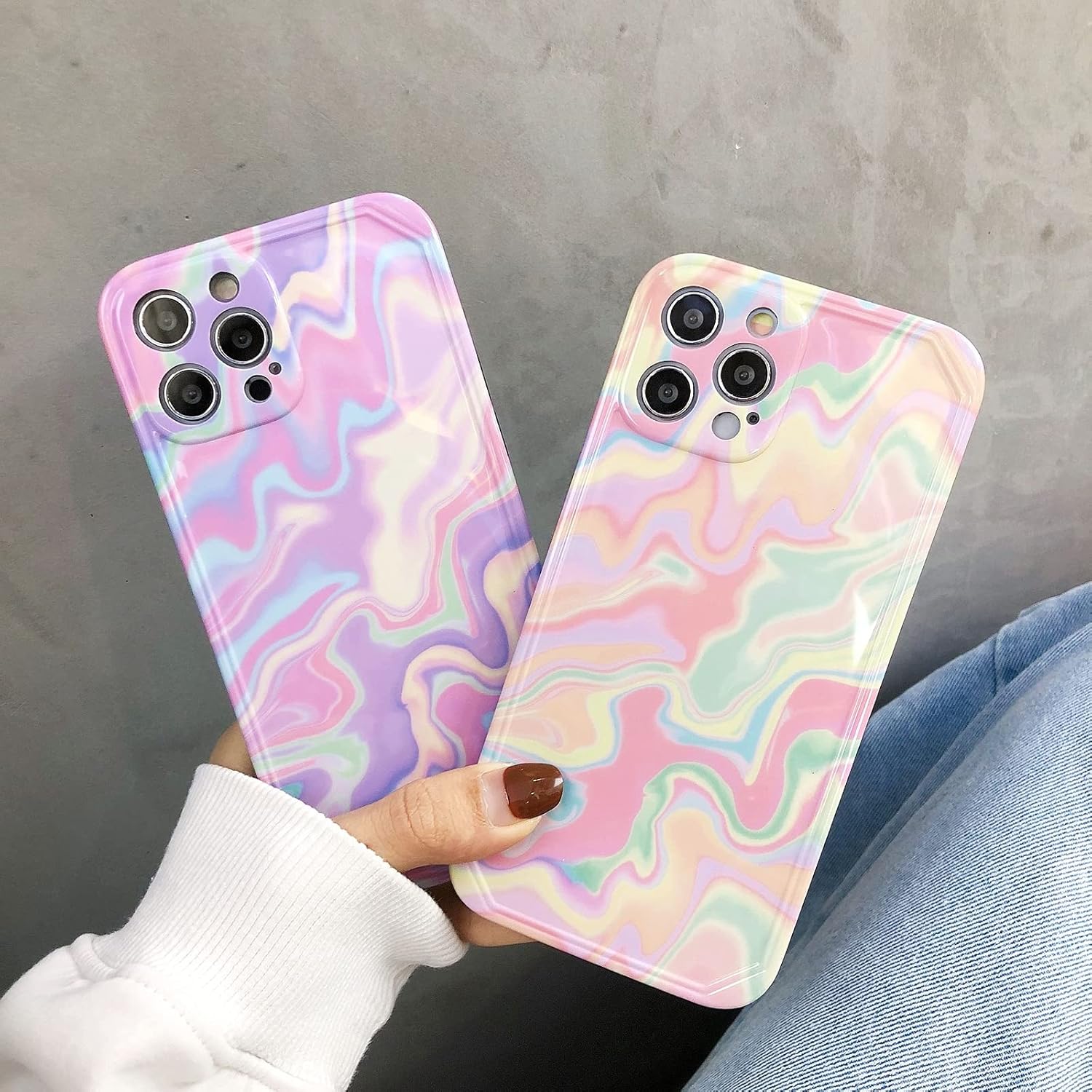 Luxury Water Ripple Soft IMD Phone Case For iphone12 Mini 11 Pro Max X XR XS MAX SE 2020 7 8Plus Shockproof Cover Protection-Style 3-For iPhone X or XS