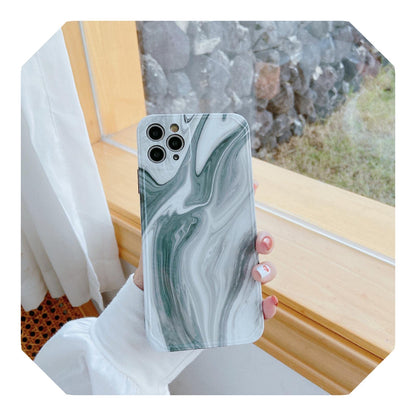 Luxury Water Ripple Soft IMD Phone Case For iphone12 Mini 11 Pro Max X XR XS MAX SE 2020 7 8Plus Shockproof Cover Protection-Style 3-For iPhone X or XS