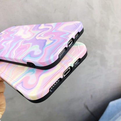 Luxury Water Ripple Soft IMD Phone Case For iphone12 Mini 11 Pro Max X XR XS MAX SE 2020 7 8Plus Shockproof Cover Protection-Style 3-For iPhone X or XS