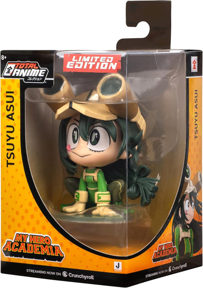 Total Anime Tsuyu Asui (Kawaii) - 4-Inch Scale Articulated Mini-Figure with Display Base