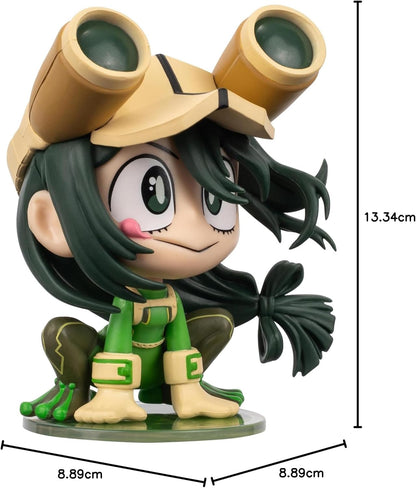 Total Anime Tsuyu Asui (Kawaii) - 4-Inch Scale Articulated Mini-Figure with Display Base