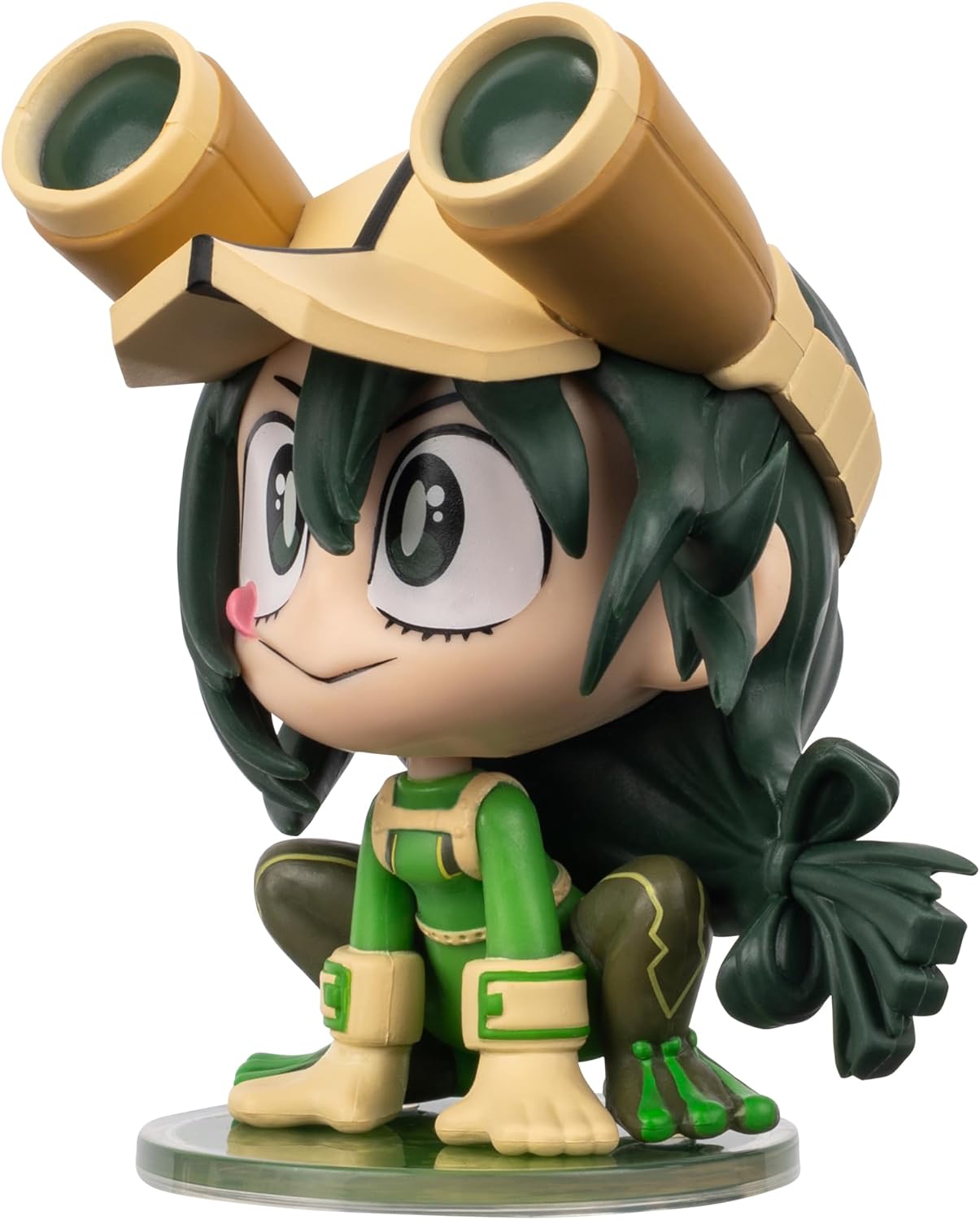 Total Anime Tsuyu Asui (Kawaii) - 4-Inch Scale Articulated Mini-Figure with Display Base