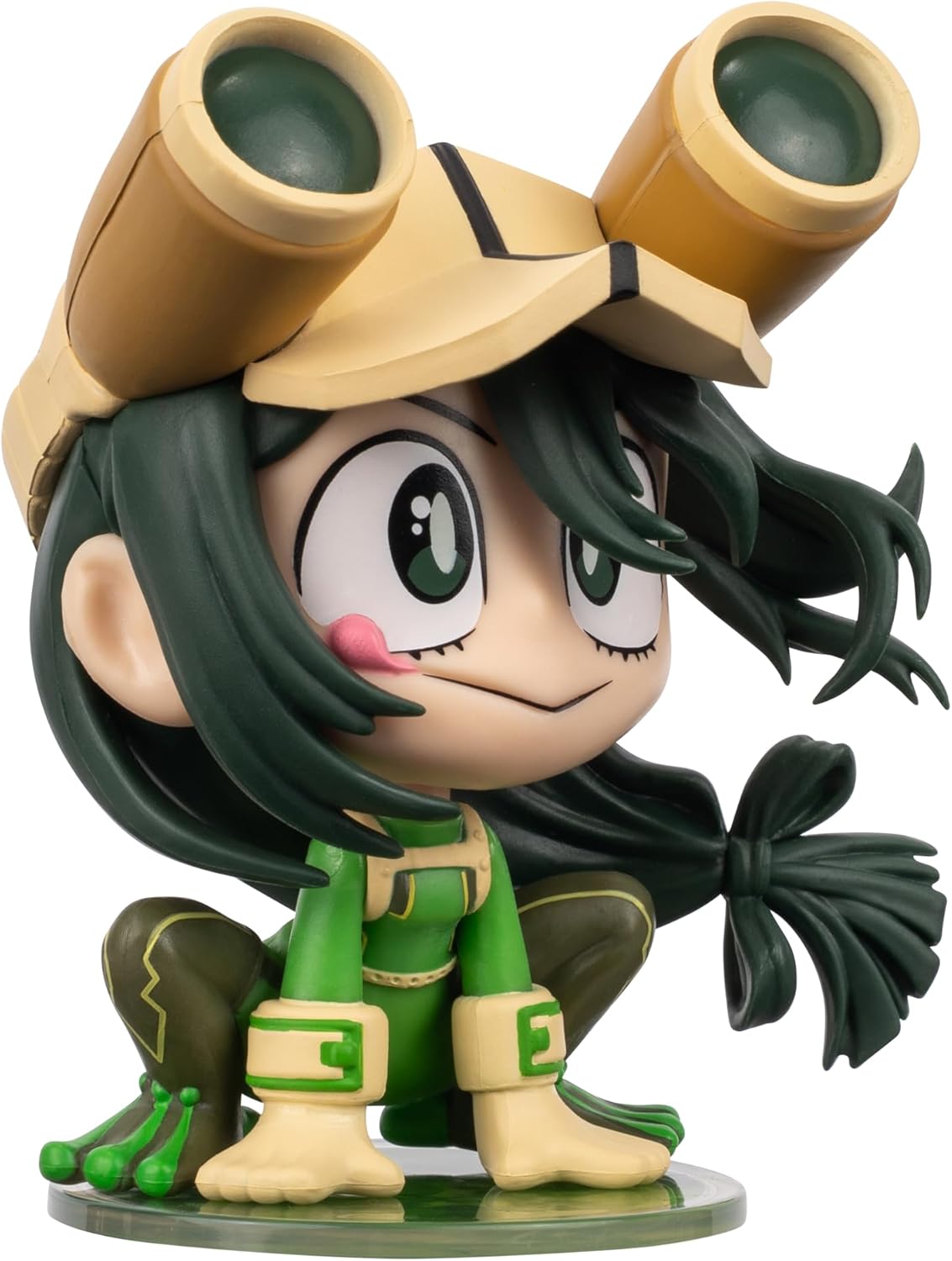Total Anime Tsuyu Asui (Kawaii) - 4-Inch Scale Articulated Mini-Figure with Display Base