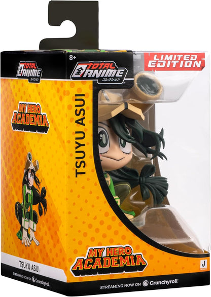 Total Anime Tsuyu Asui (Kawaii) - 4-Inch Scale Articulated Mini-Figure with Display Base