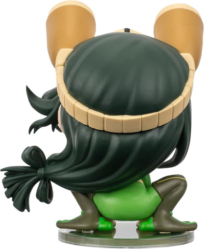 Total Anime Tsuyu Asui (Kawaii) - 4-Inch Scale Articulated Mini-Figure with Display Base