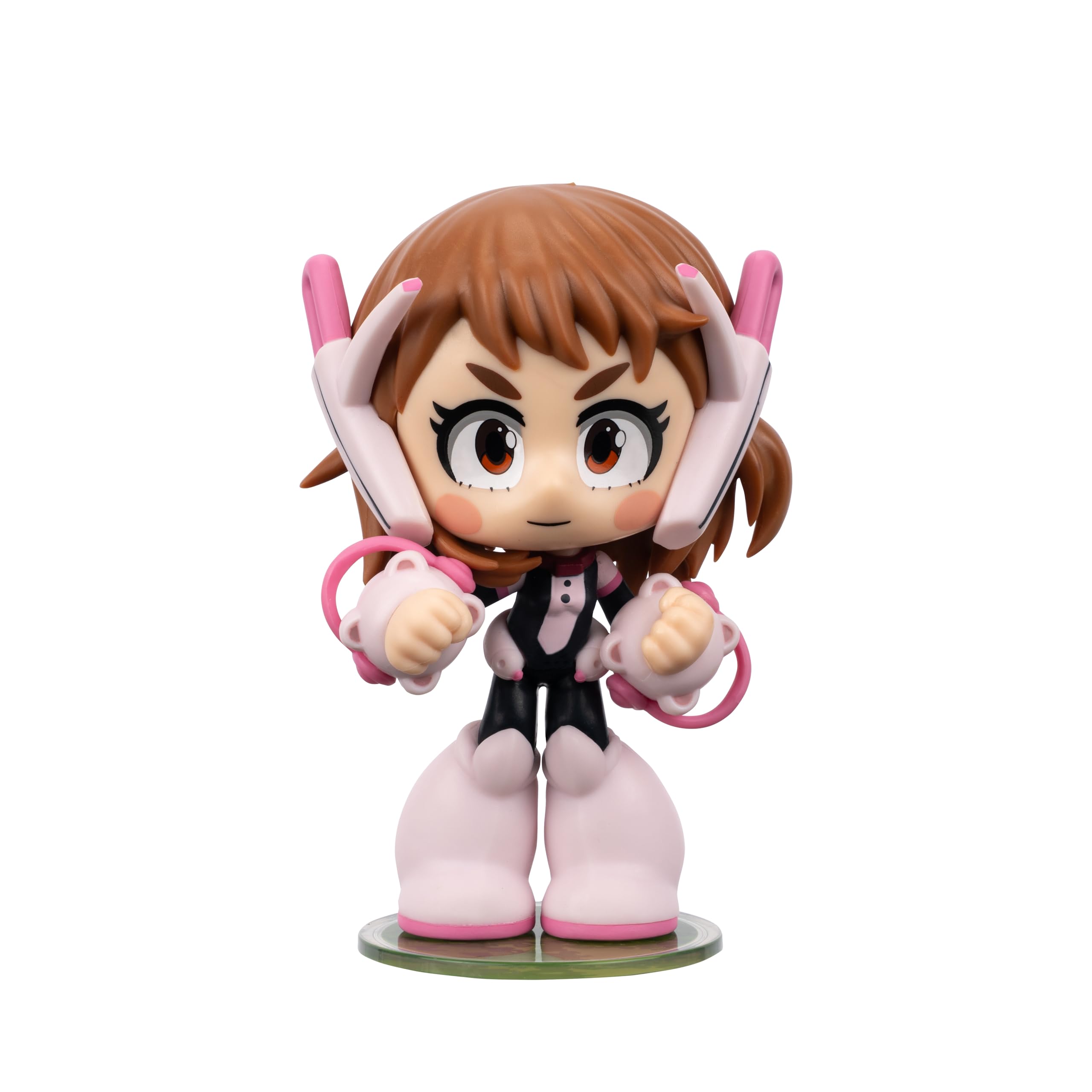 Total Anime Ochaco Uraraka (Kawaii) - 4-Inch Scale Articulated Mini-Figure with Display Base