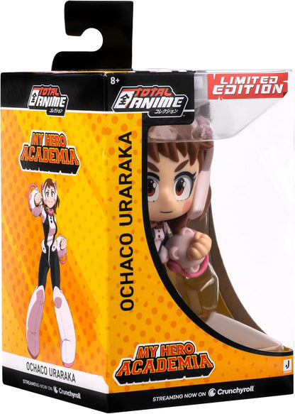 Total Anime Ochaco Uraraka (Kawaii) - 4-Inch Scale Articulated Mini-Figure with Display Base
